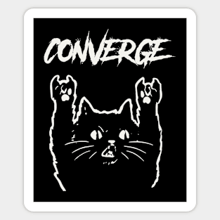 converge and the cat Sticker